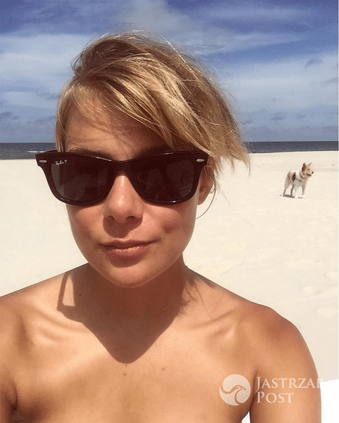 Marta Wierzbicka nad polskim morzem