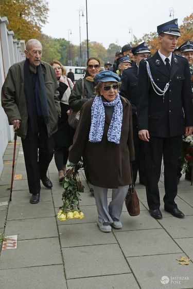 Zofia Czerwińska na pogrzebie Andrzeja Kopiczyńskiego