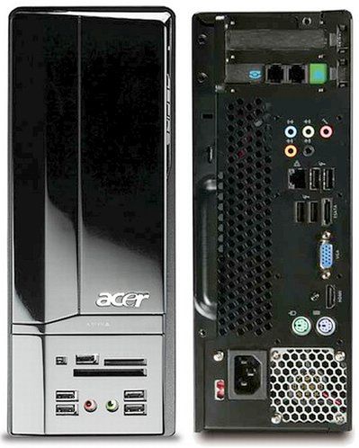 Mini desktop Acer Aspire X1200 z wyjściem HDMI i mnóstwem portów USB
