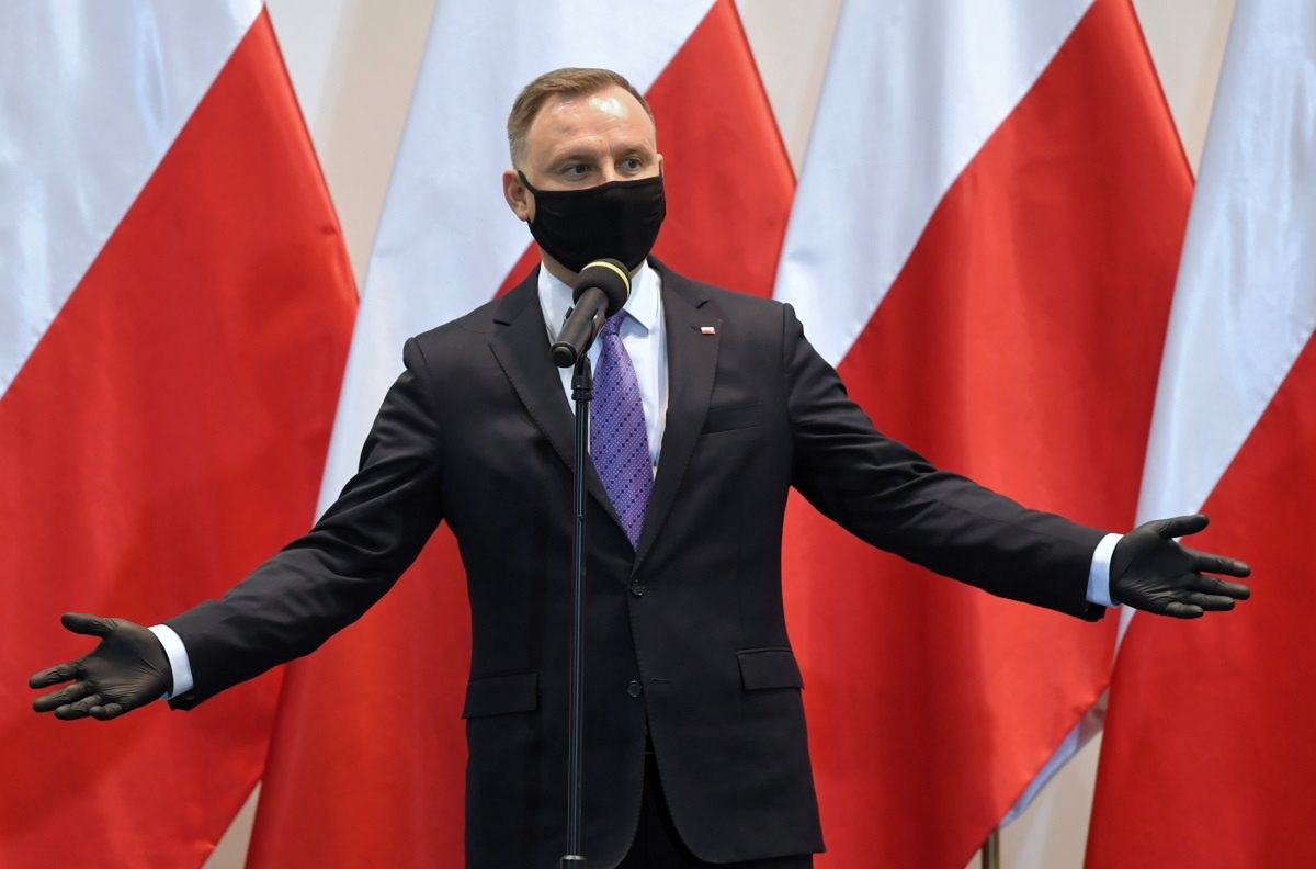 "Właśnie siedzę!". Cięta riposta Andrzeja Dudy