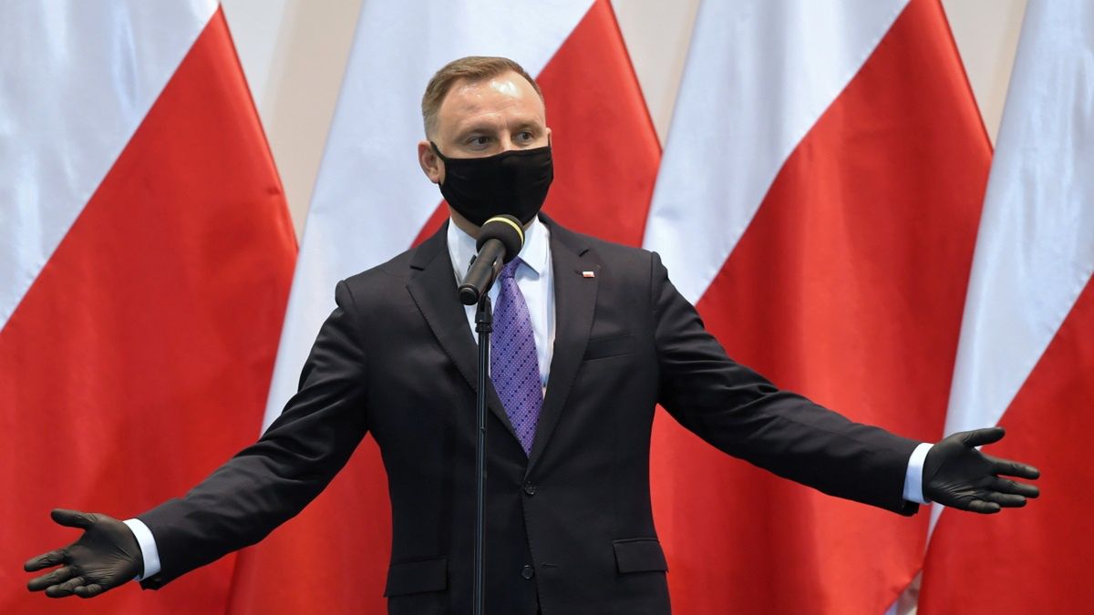 Na zdjęciu: Andrzej Duda podczas wizyty w Bydgoszczy