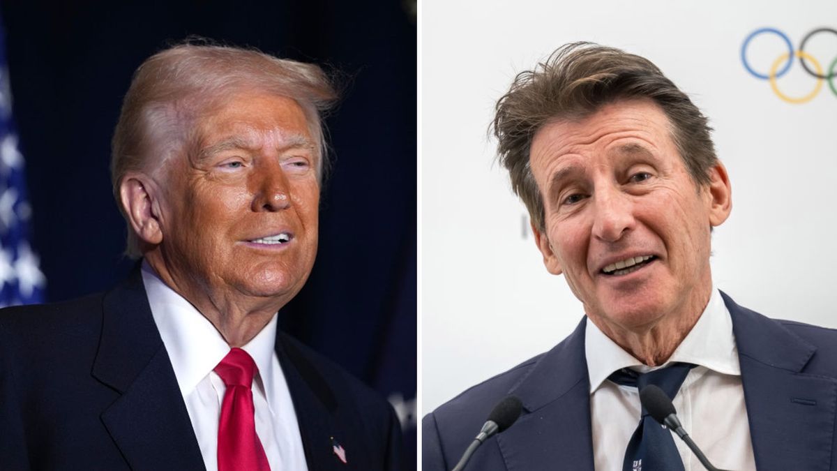 Getty Images / Andrew Harnik/Fabrice Coffrini - Pool / Na zdjęciu: Donald Trump i Sebastian Coe