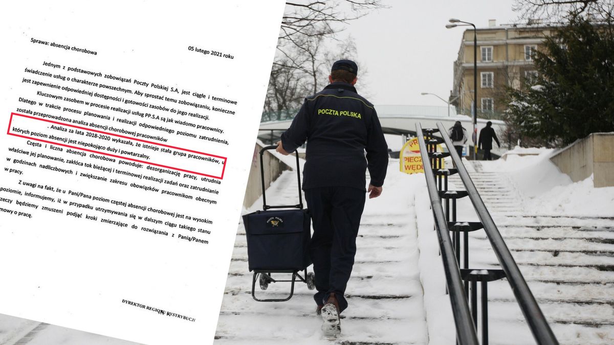 Zwolnienia z powodu L4? Poczta Polska na tropie "symulantów"