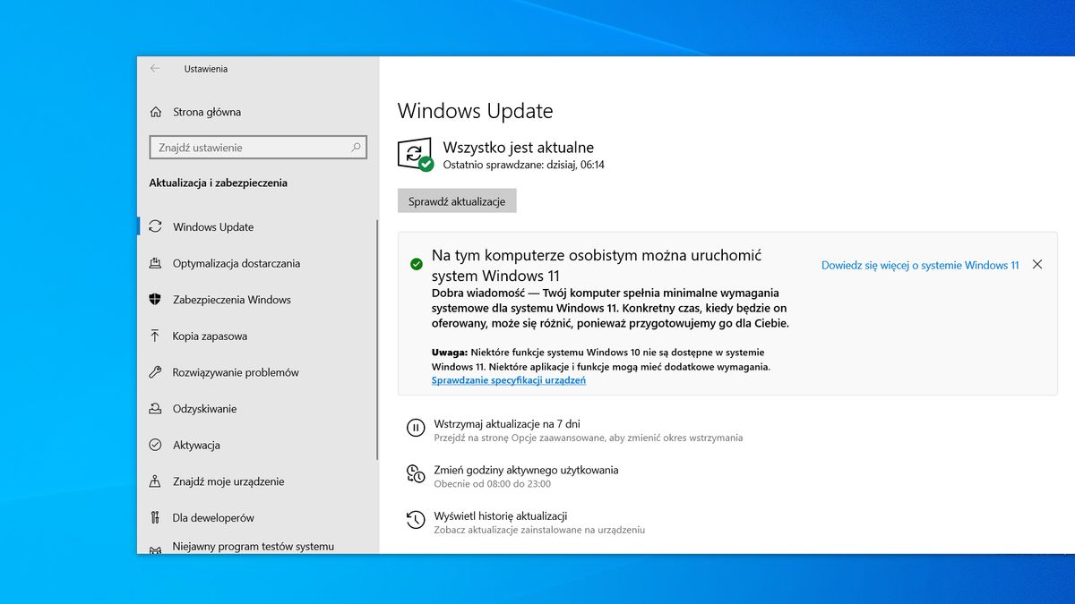 Windows Update w Windows 10