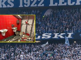 Oto, co zrobili kibice Lecha w Łodzi