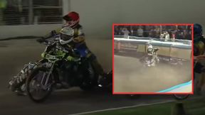 Żużel. Chwile grozy w finale. Z motocyklem wbił się w dmuchaną bandę