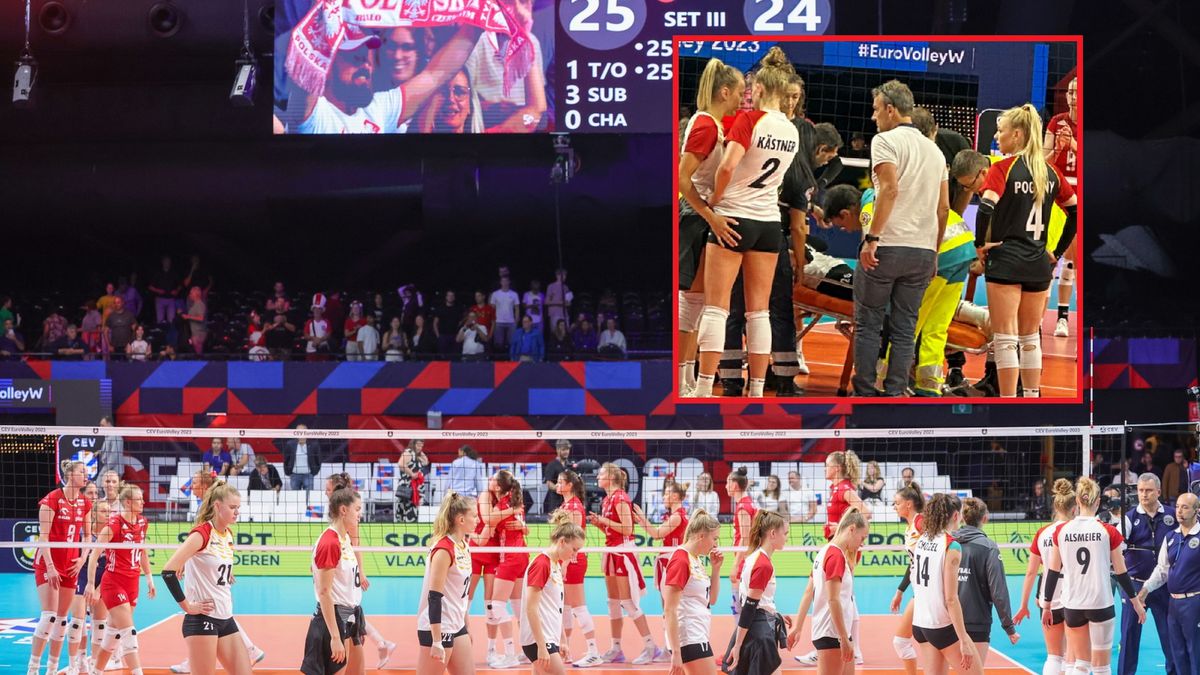 PAP/EPA / OLIVIER MATTHYS / WP SportoweFakty / Dominika Pawlik / Na zdjęciu: siatkarki reprezentacji Niemiec i Polski