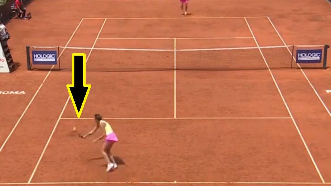 Twitter / WTA / Na zdjęciu: zagranie Aryny Sabalenki