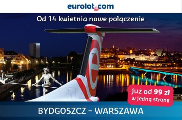 Z Warszawy do Bydgoszczy samolotem