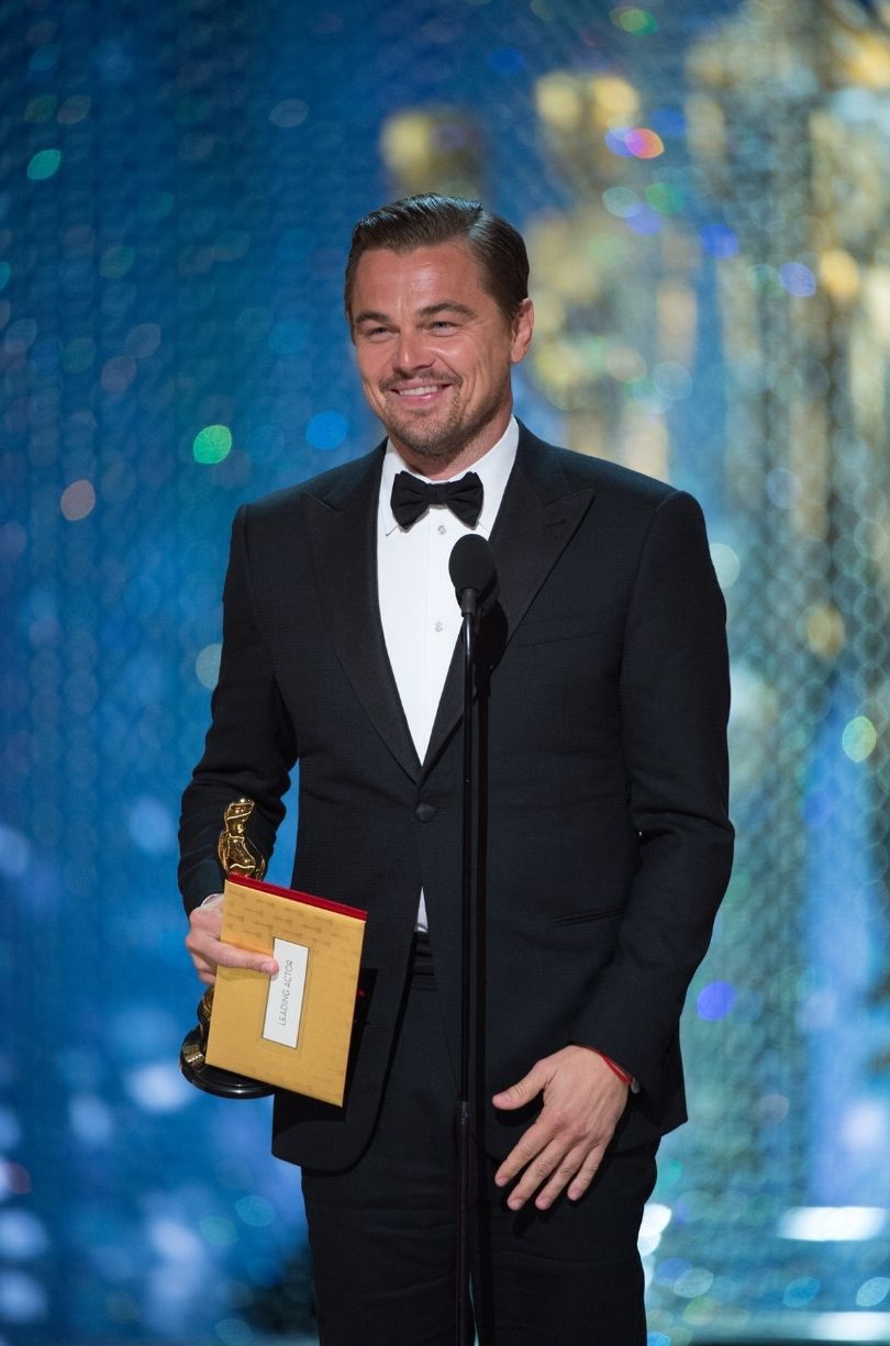Leonardo DiCaprio śledził wieczór wyborczy w USA z prywatnego boiska do koszykówki