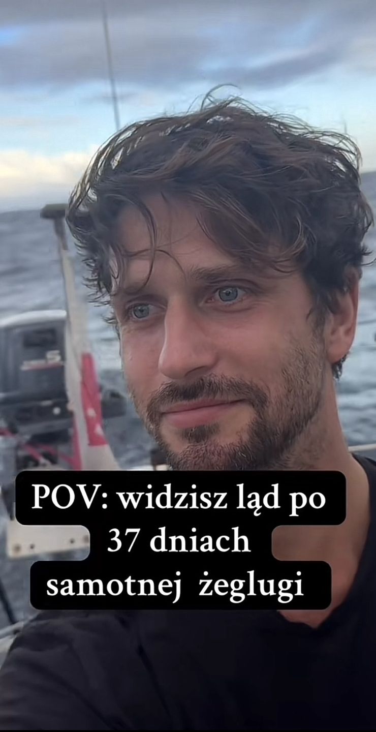Michał Malinowski dotarł na ląd