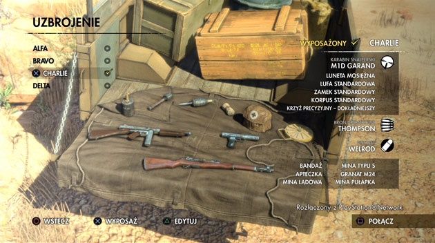Sniper 3 - uzbrojenie