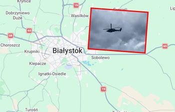 Śmigłowce krążyły nad Białymstokiem. Jest komentarz służb