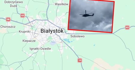 Śmigłowce krążyły nad Białymstokiem. Jest komentarz służb