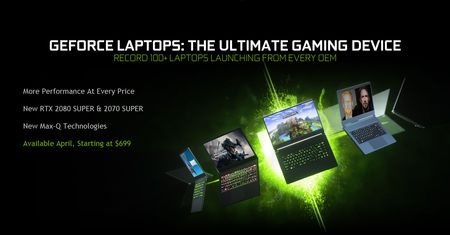 Nvidia GeForce RTX 20 Super w wydaniu mobilnym. Trochę jak PlayStation 5