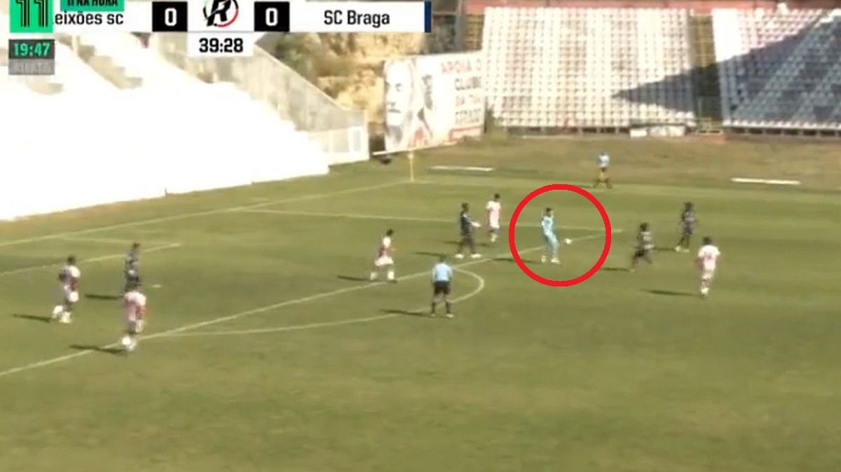 kadr z meczu Leixoes U-23 vs Sporting Braga U-23