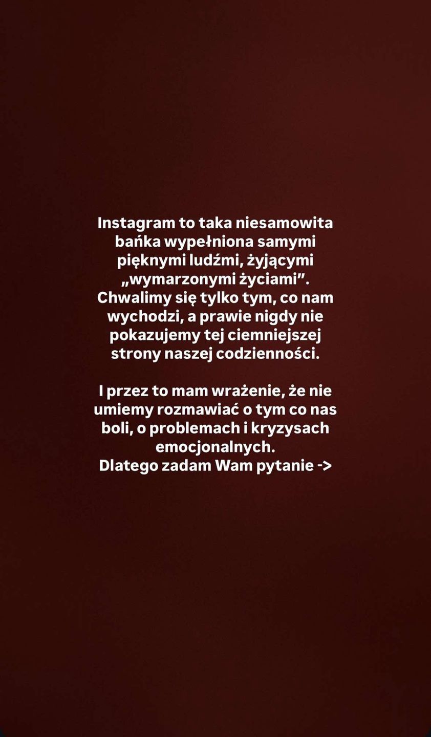 Julia Wieniawa zamieściła zdjęcie z twarzą mokrą od łez
