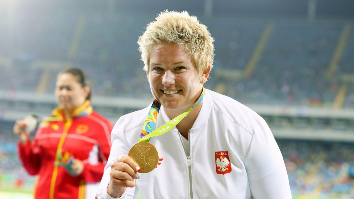 Anita Włodarczyk ze złotym medalem olimpijskim z Rio 2016