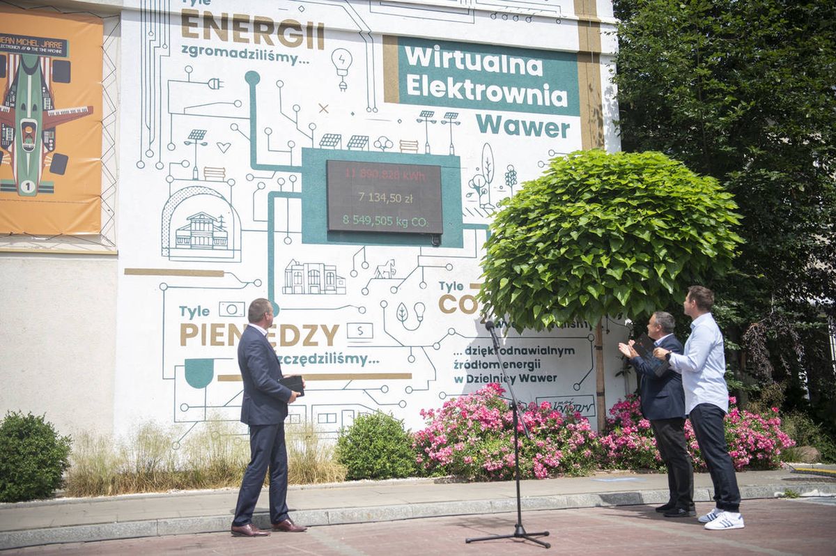 Warszawa. W Wawrze uruchomiono pierwszą Wirtualną Elektrownię 