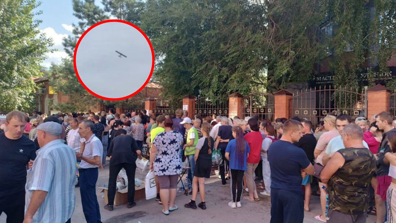 Evacuation after Ukraine's attack. Drones fell on an ammunition depot