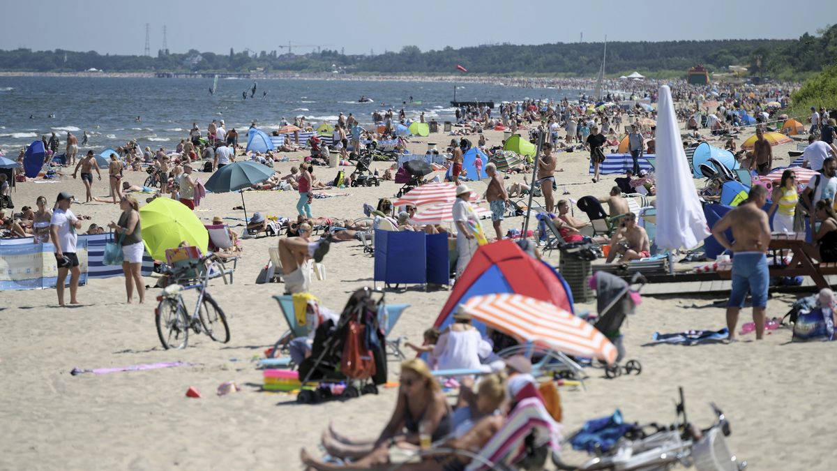 pla�owicze nad morzem
Adam War�awa
ba�tyckie, Ba�tyk, lato, morze, opalanie, pla�, pla�a, pla�owanie, pla�owicz, pogoda, relaks, Sopot, t�oczno, t�ok, t�um, t�umy, turysta, upa�, upa�y, urlop, wakacje, wypoczynek, Zatoka Gda�ska