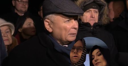 Zakpili z Kaczyńskiego. Nawiązali do "ludzi w kapturach"