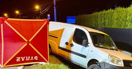 Wola Mielecka: Dostawczak wbił się w przepust. 57-latek nie żyje