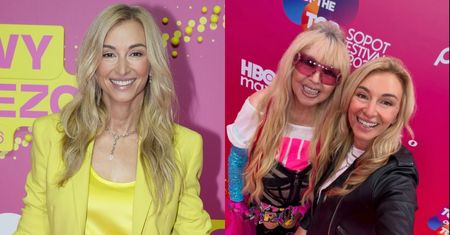 Martyna Wojciechowska KLĘCZY przed Marylą Rodowicz za kulisami Top of the Top Sopot Festival. Odpięła wrotki? (FOTO)