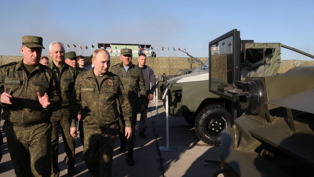 Władimir Putin na ćwiczeniach Zapad 2025