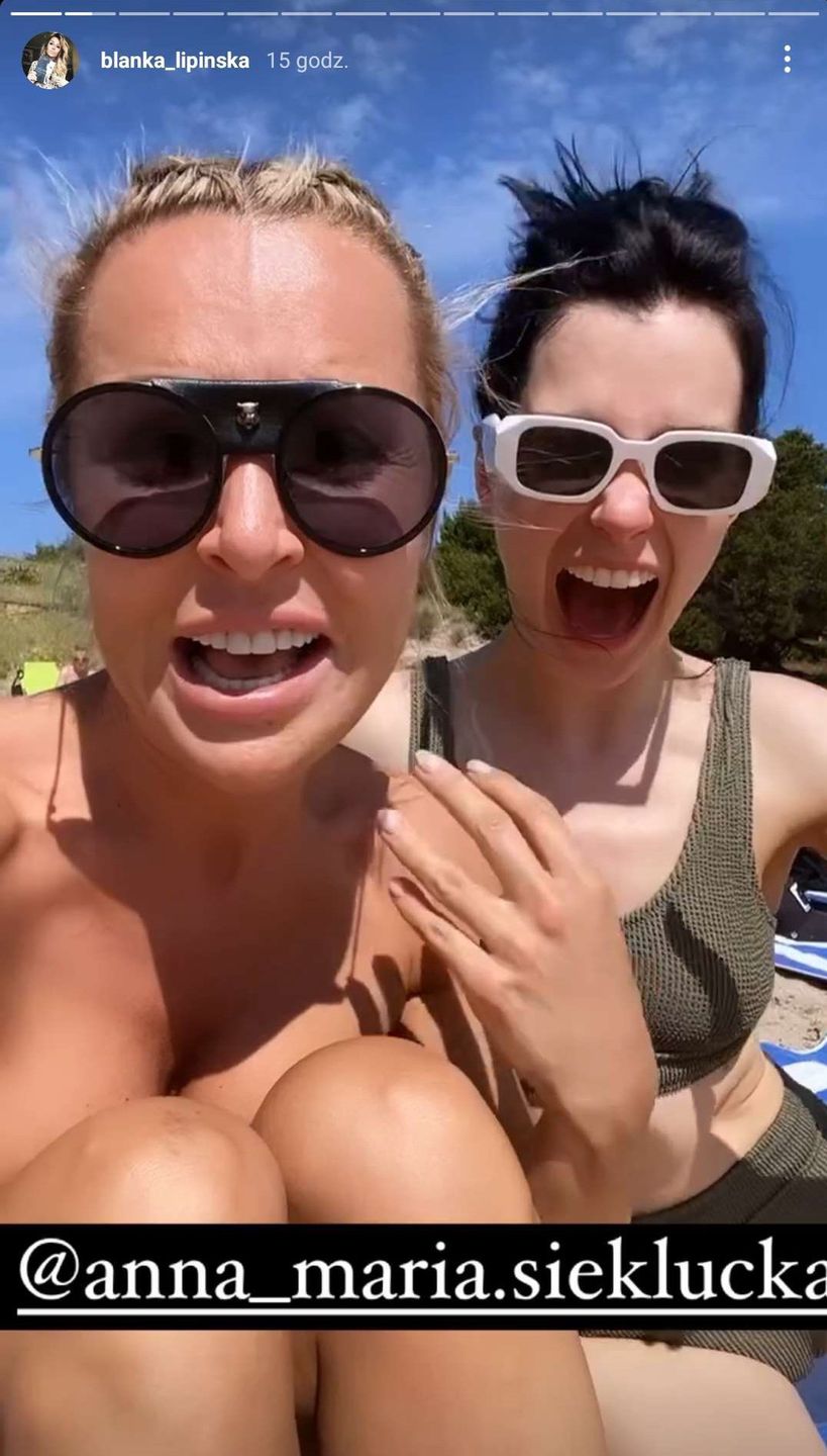Blanka Lipińska topless i Michele Morrone składają życzenia Annie-Marii Siekluckiej