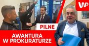 Sceny w prokuraturze. Sakiewicz na przesłuchaniu. "Trzeba się szarpać"
