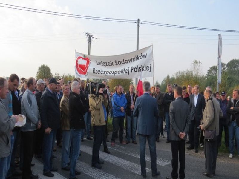 Dziś protesty sadowników. Możliwe utrudnienia w komunikacji