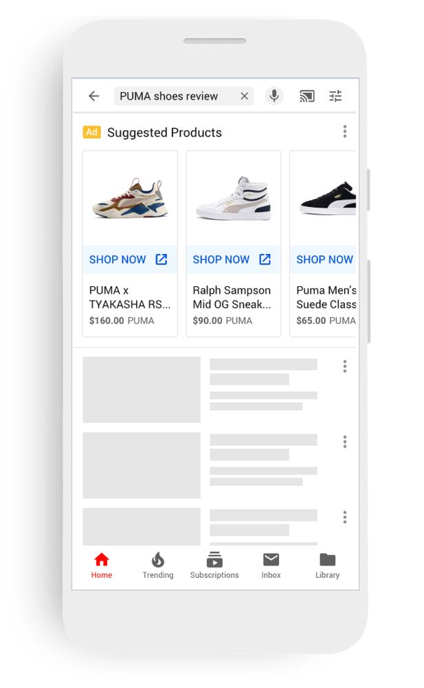Nowe reklamy produktów na YouTubie, fot. Google.