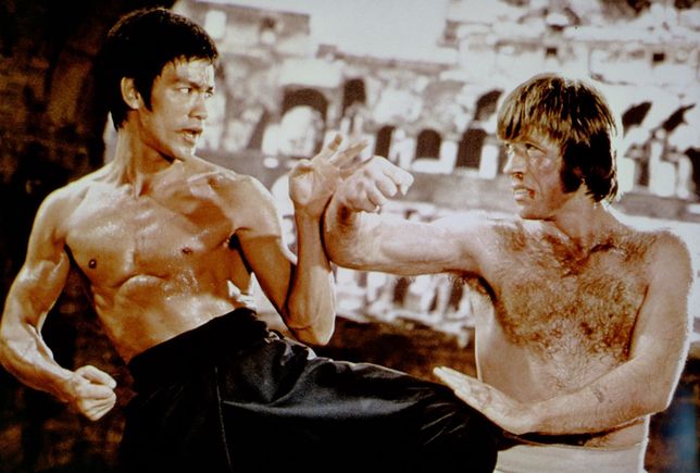 Chuck Norris i Bruce Lee w "Drodze smoka"