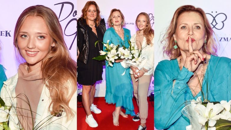 Grażyna Szapołowska z córką i wnuczką