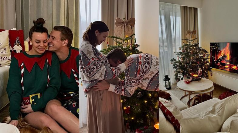 Jakub i Paulina Rzeźniczakowie chwalą się świątecznym dekorowaniem domu 