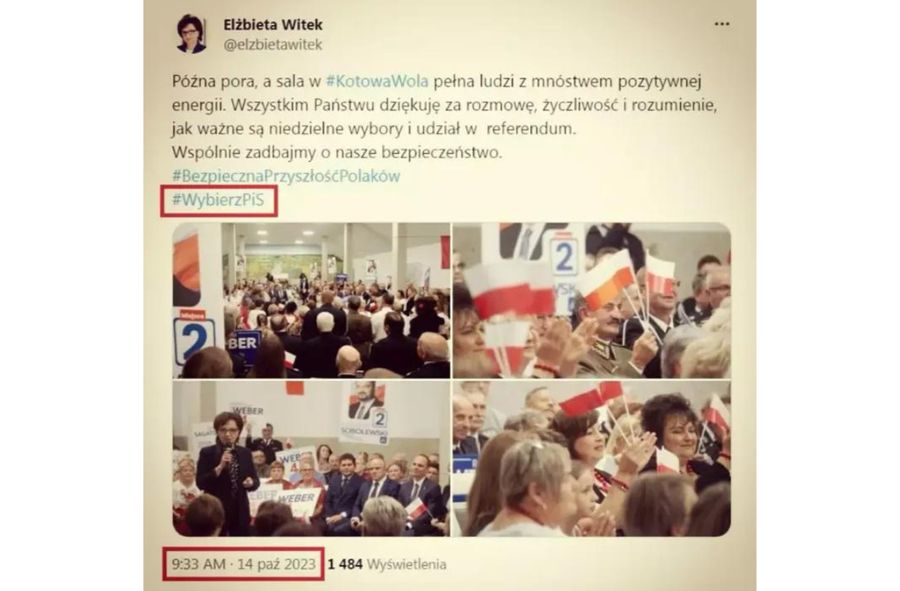 Elżbieta Witek z problemami