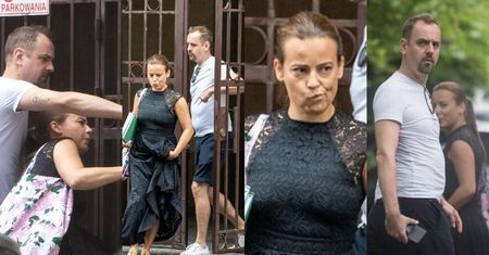 Naburmuszona Anna Mucha i Jakub Wons wspólnie załatwiają sprawy na mieście (ZDJĘCIA)