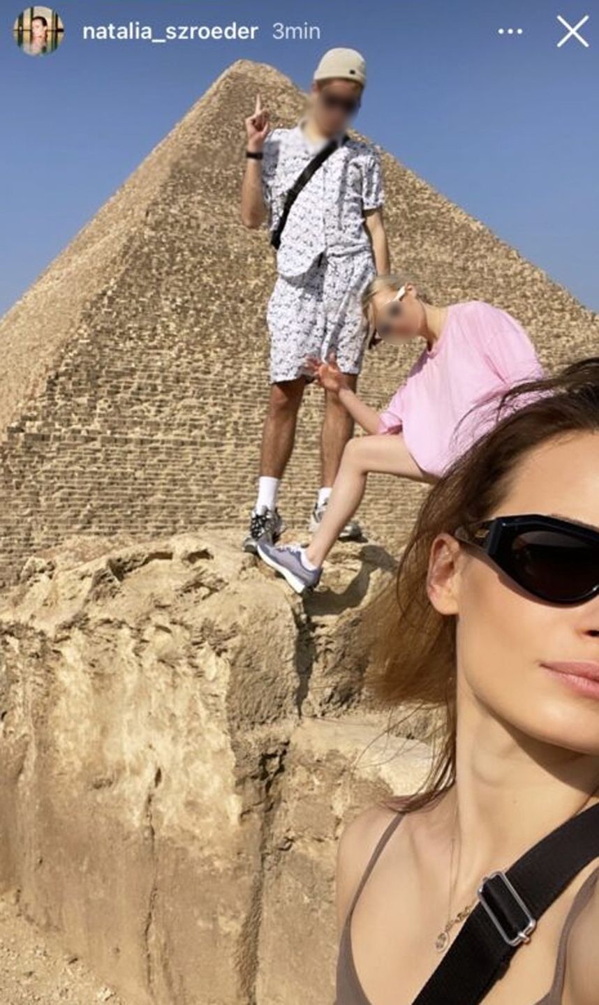 Natalia Szroeder na wakacjach w Egipcie 