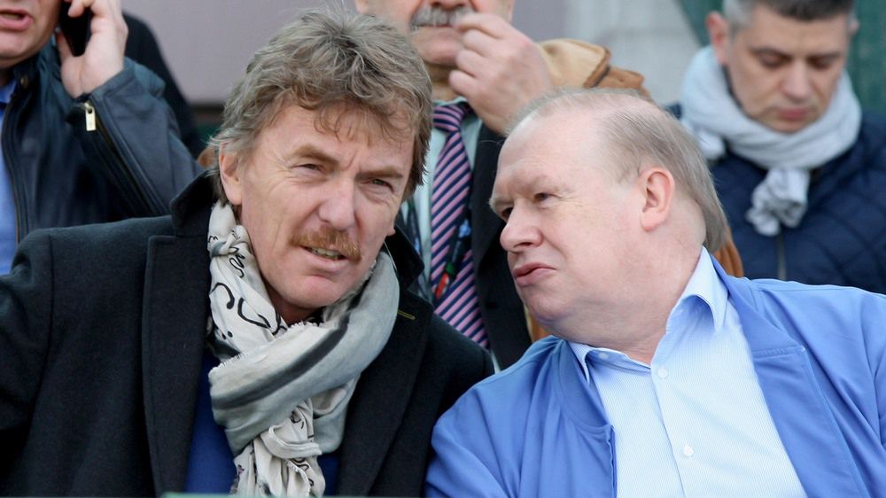 Na zdjęciu od lewej: Zbigniew Boniek i Jerzy Kanclerz