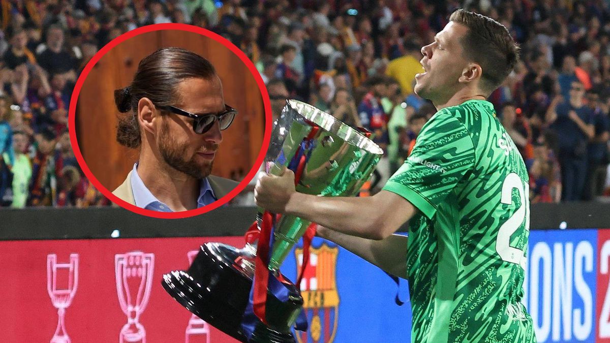Getty Images / Joan Valls/Urbanandsport/NurPhoto via Getty Images/Instagram Grzegorz Krychowiak / Na dużym zdjęciu Wojciech Szczęsny, na małym Grzegorz Krychowiak