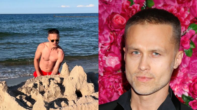 Maciej Zakoselny se lo mostró a sus hijos.  Así pasa el actor sus vacaciones tras la ruptura