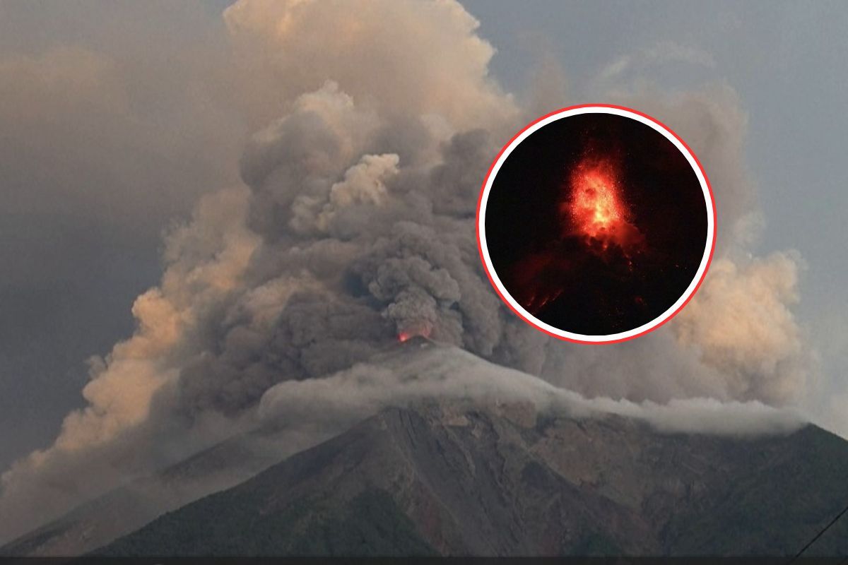 Lawa, gazy i ogromne ilości popiołu. Wybuchł wulkan Fuego w Gwatemali