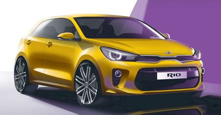 Nowa Kia Rio na pierwszych szkicach