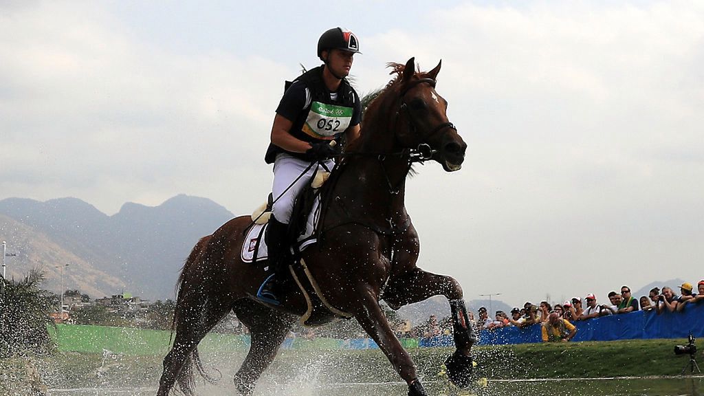 Paweł Spisek i jego koń Banderas podczas IO w Rio