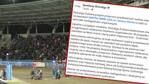 Żużel. PGE Ekstraliga wystosowała przeprosiny. "Sytuacja ta nie powinna mieć miejsca"