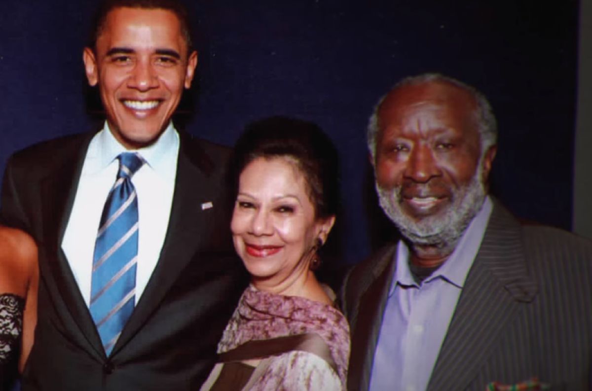 Barack Obama, Jaqueline i Clarence Avant 