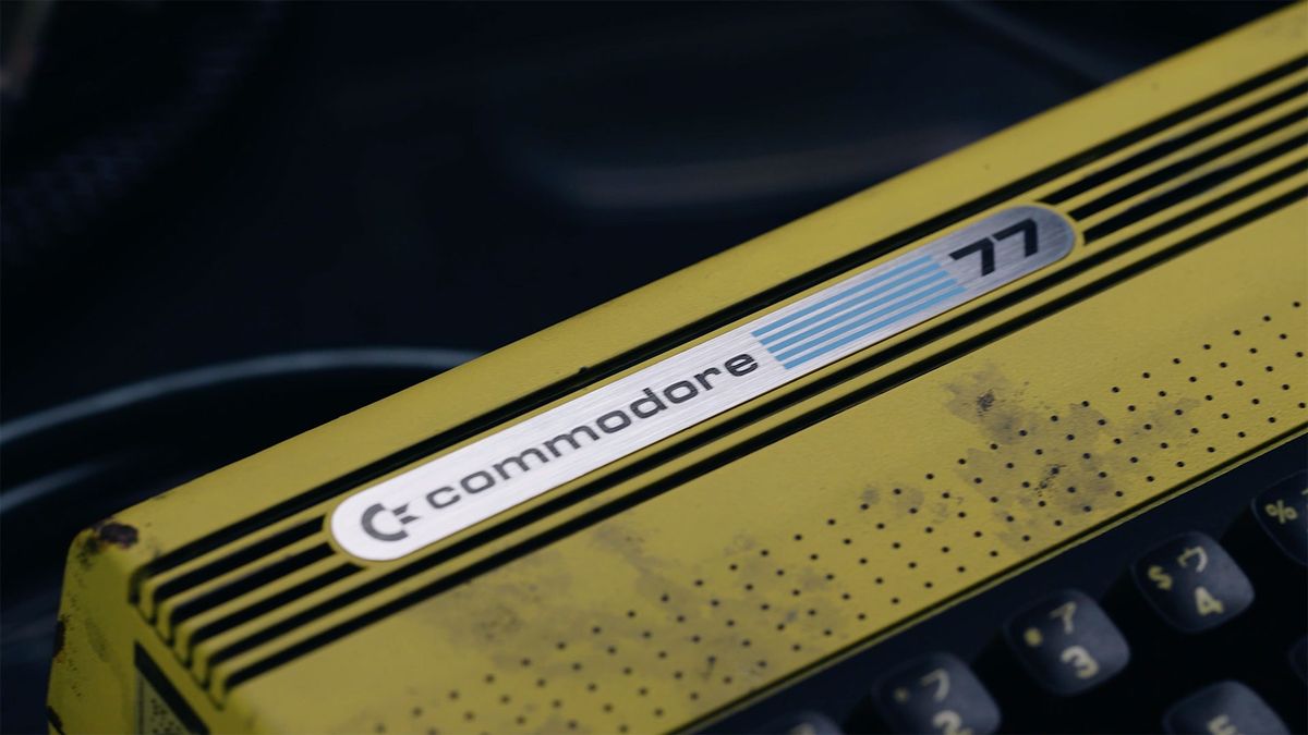 Commodore 77 inspirowany Cyberpunkiem 2077