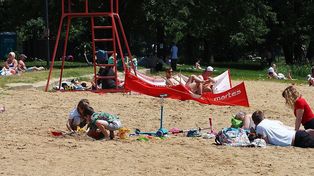 Byliśmy sprawdzić, czy łodzianie wypoczywają na Stawach Jana. Jak na razie pustki