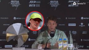 Wygrał turniej w Madrycie. Na konferencji zaczął mówić o Świątek